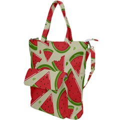 Cute Watermelon Seamless Pattern Shoulder Tote Bag by Grandong