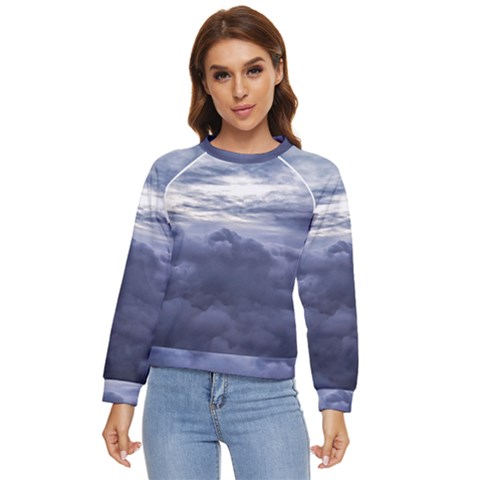 Majestic Clouds Landscape Women s Long Sleeve Raglan T-shirt by dflcprintsclothing