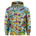 Graffiti Word Seamless Pattern Men s Zipper Hoodie View1