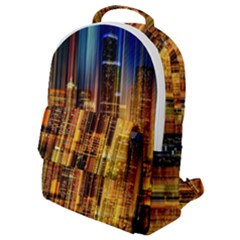 Skyline Light Rays Gloss Upgrade Flap Pocket Backpack (small) by Cemarart