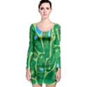 Golf Course Par Golf Course Green Long Sleeve Bodycon Dress View1