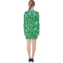 Golf Course Par Golf Course Green V-neck Bodycon Long Sleeve Dress View2