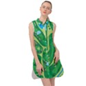 Golf Course Par Golf Course Green Sleeveless Shirt Dress View1