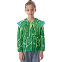 Golf Course Par Golf Course Green Kids  Peter Pan Collar Blouse View1