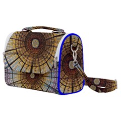 Barcelona Stained Glass Window Satchel Shoulder Bag by Cemarart