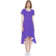 Ultra Violet Purple High Low Boho Dress by bruzer