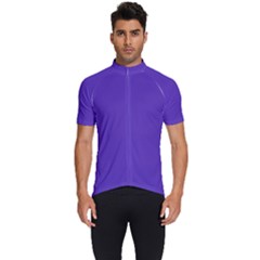 Ultra Violet Purple Men s Short Sleeve Cycling Jersey by bruzer