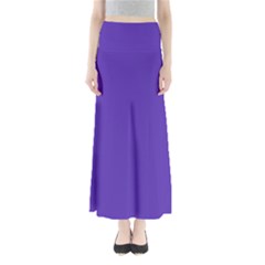 Ultra Violet Purple Full Length Maxi Skirt by bruzer