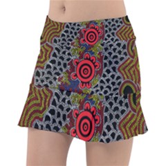 Authentic Aboriginal Art - Gathering 2 Classic Tennis Skirt by hogartharts