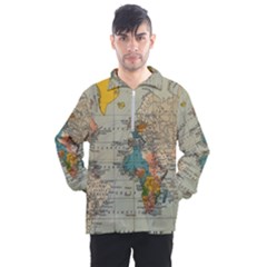 Illustration Ukrainian Folk Seamless Pattern Ornament Men s Half Zip Pullover by Proyonanggan