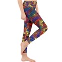 Zig Zag Pattern Geometric Design Lightweight Velour Classic Yoga Leggings View4