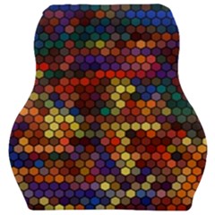 Hexagon Honeycomb Pattern Design Car Seat Velour Cushion  by Ndabl3x