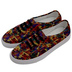 Hexagon Honeycomb Pattern Design Men s Classic Low Top Sneakers by Ndabl3x