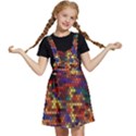 Hexagon Honeycomb Pattern Design Kids  Apron Dress View1