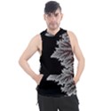 Silhouette Of Aurora Borealis Men s Sleeveless Hoodie View1