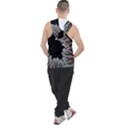 Silhouette Of Aurora Borealis Men s Sleeveless Hoodie View2