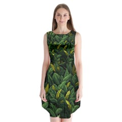 Banana Leaves Sleeveless Chiffon Dress   by goljakoff