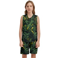 Banana Leaves Kids  Basketball Mesh Set by goljakoff