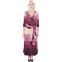 Hexagon Valentine Valentines Quarter Sleeve Wrap Maxi Dress View1