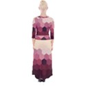 Hexagon Valentine Valentines Quarter Sleeve Wrap Maxi Dress View2