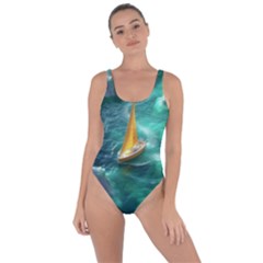 Seascape Boat Sailing Bring Sexy Back Swimsuit by Cemarart