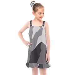 Mountain Wolf Tree Nature Moon Kids  Overall Dress by Cemarart