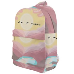 Mountain Birds River Sunset Nature Classic Backpack by Cemarart