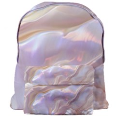 Silk Waves Abstract Giant Full Print Backpack by Cemarart