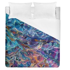 Kaleidoscopic Currents Duvet Cover (queen Size) by kaleidomarblingart