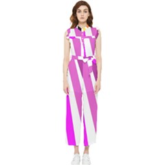 Colorful Multicolor Colorpop Flare Women s Frill Top Chiffon Jumpsuit by Cemarart