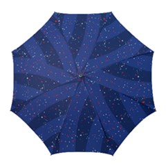 Texture Multicolour Ink Dip Flare Golf Umbrellas by Cemarart