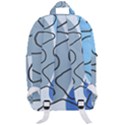 Boho Blue Deep Blue Artwork Classic Backpack View3