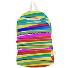 Print Ink Colorful Background Foldable Lightweight Backpack by Cemarart