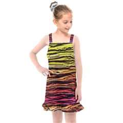 Rainbow Wood Digital Paper Pattern Kids  Overall Dress by Cemarart