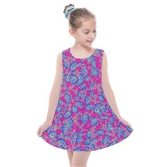 Colorful Cosutme Collage Motif Pattern Kids  Summer Dress by dflcprintsclothing