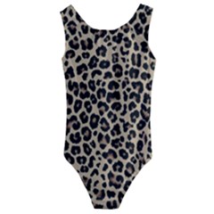 Leopard Animal Skin Patern Kids  Cut-out Back One Piece Swimsuit by Bedest