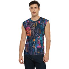 Wallet City Art Graffiti Men s Raglan Cap Sleeve T-shirt by Bedest