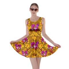 Blooming Flowers Of Orchid Paradise Skater Dress by pepitasart