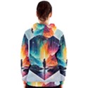 Starry Night Wanderlust: A Whimsical Adventure Women s Zipper Hoodie View2