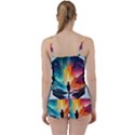 Starry Night Wanderlust: A Whimsical Adventure Tie Front Two Piece Tankini View2