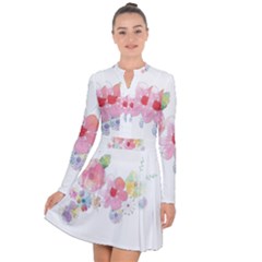 Flower-2342706 Long Sleeve Panel Dress by lipli