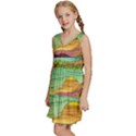 Painting Colors Box Green Kids  Sleeveless Tiered Mini Dress View2