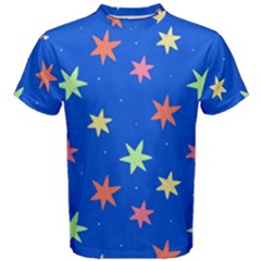 Background Star Darling Galaxy Men s Cotton T-shirt by Maspions