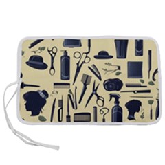 Elegant Hairdresser Pattern Cream Pen Storage Case (l) by TetiBright