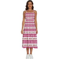 Breathe In Life, Breathe Out Love Text Motif Pattern Sleeveless Shoulder Straps Boho Dress by dflcprintsclothing