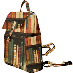 Books Bookshelves Library Fantasy Apothecary Book Nook Literature Study Buckle Everyday Backpack by Grandong