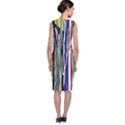 Abstract Trees Colorful Artwork Woods Forest Nature Artistic Sleeveless Velvet Midi Dress View2