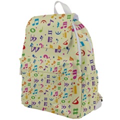 Seamless Pattern Musical Note Doodle Symbol Top Flap Backpack by Apen