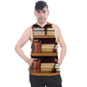 Book Nook Books Bookshelves Comfortable Cozy Literature Library Study Reading Room Fiction Entertain Men s Sleeveless Hoodie View1