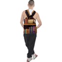 Book Nook Books Bookshelves Comfortable Cozy Literature Library Study Reading Room Fiction Entertain Men s Sleeveless Hoodie View2